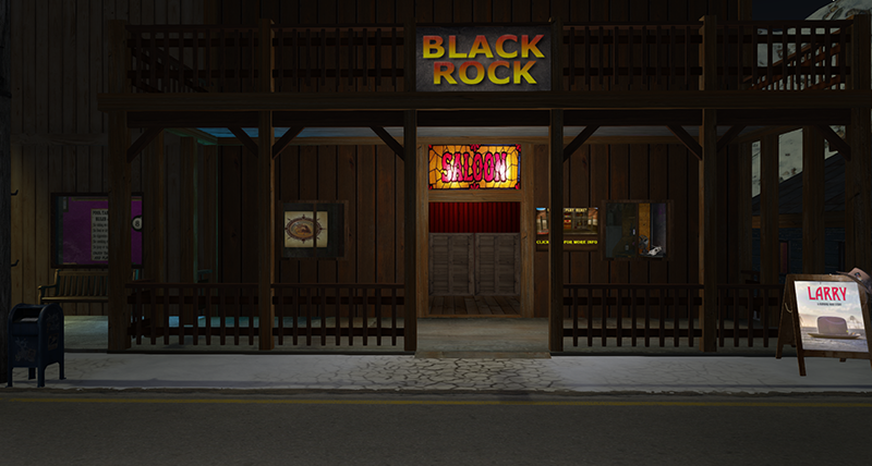 Burn2 Black Rock Saloon - In Front