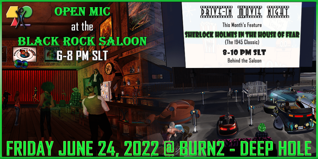 June 24th Open Mic and Movie Night