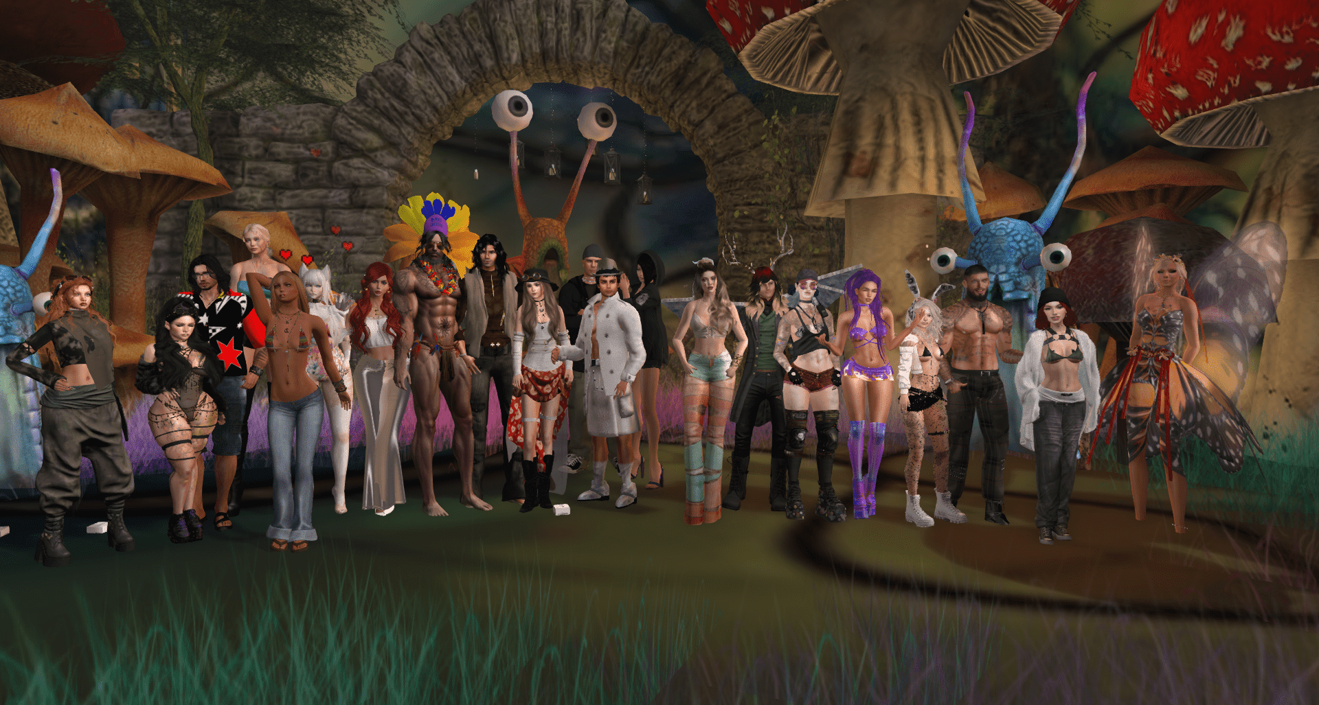 Winter Burn 2023 Group Photo In photo: Sabet Wanderer, LadyVesi, Pianoman, iSkye Silvercloud, Laurelle Nightfire, Zombie Cupcake, Lily Von Magic, BeekeeperWes, Cuga Rajal, Hallix Raine Rajal, XiledSol, Indy, Sophie Absinthe, Jeff Olhoeft, Patchouli Sapwood, Neko, Magii, Miranda, Lyric, Freia Guillaume