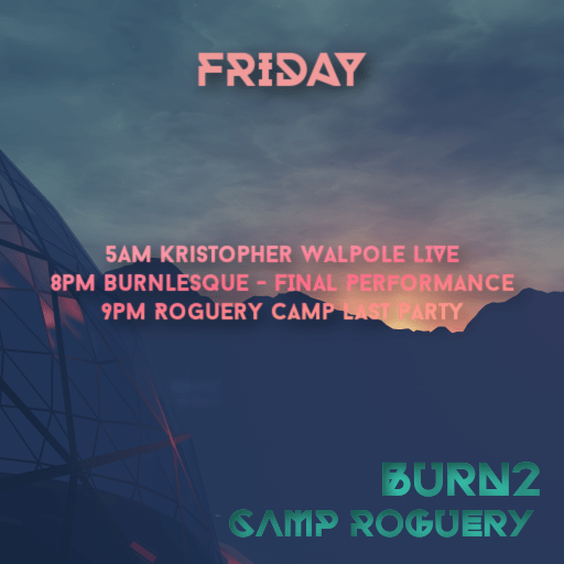 Live Music – Kristopher Walpole at Roguery Camp – Friday 5AM