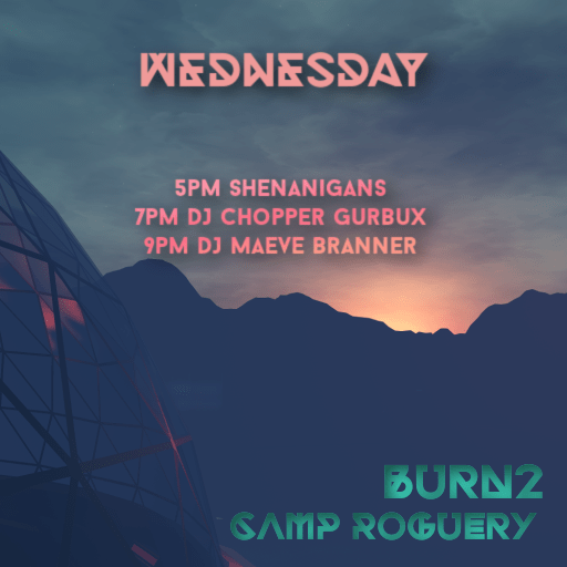 Rogue DJs at Roguery Camp – 7pm Chopper/9pm Maeve